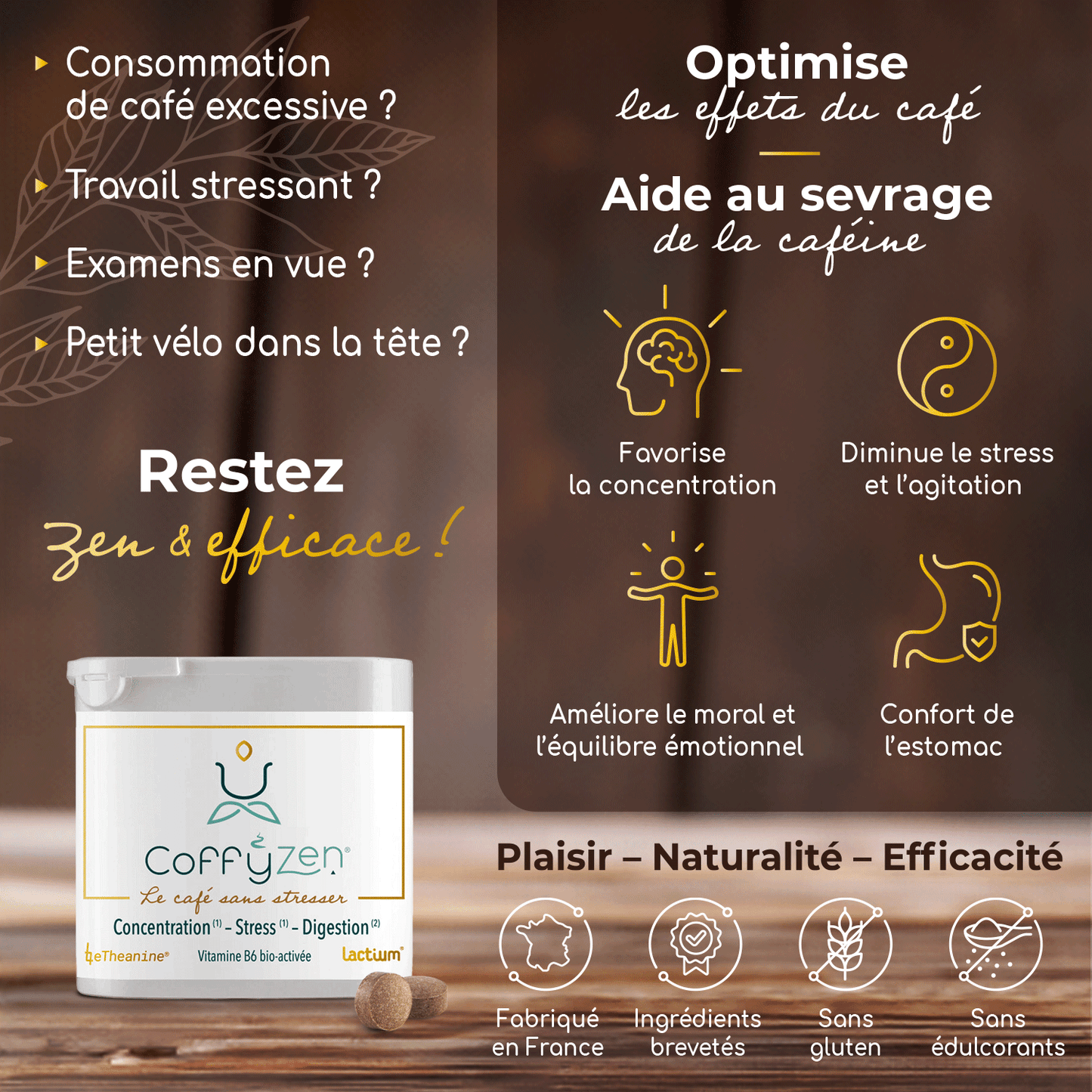 COFFYZEN® – Comprimé à sucer - Café et sérénité enfin réunis