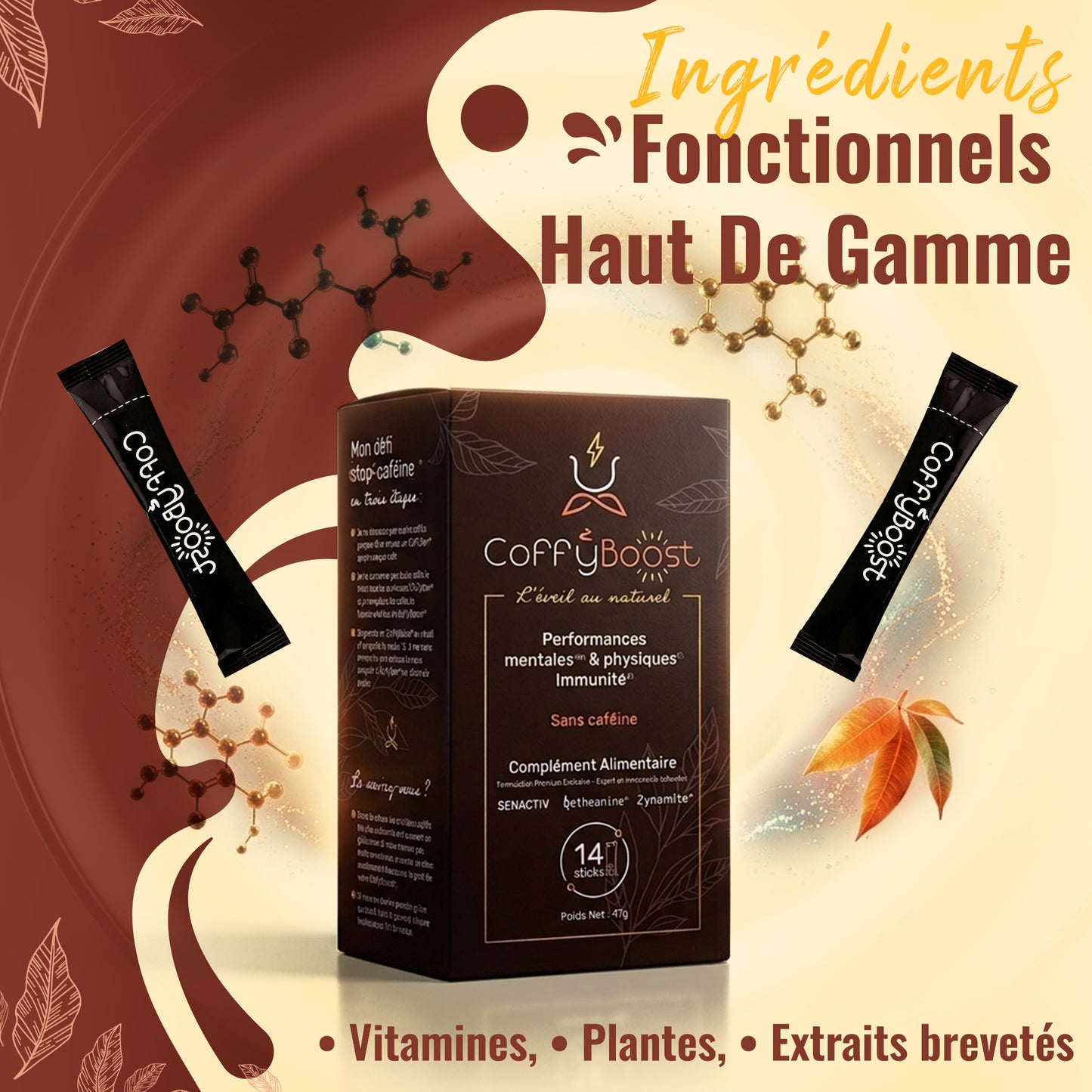 COFFYBOOST® — L’alternative au café nouvelle génération, seule ou avec votre café.