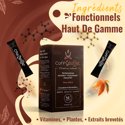 COFFYBOOST® — L’alternative au café nouvelle génération, seule ou avec votre café.
